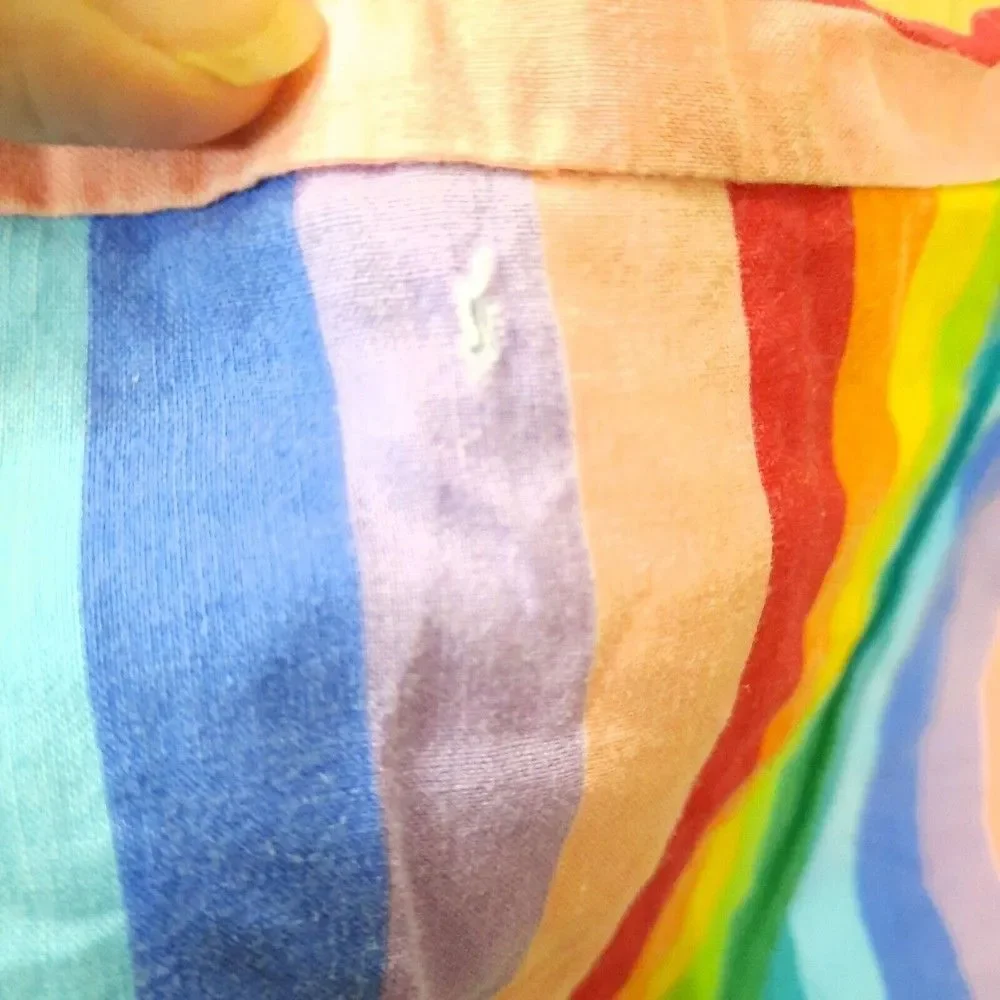 Rainbow Zebra Quilt Baby Blanket comforter toddler kids w pillow bright handmade